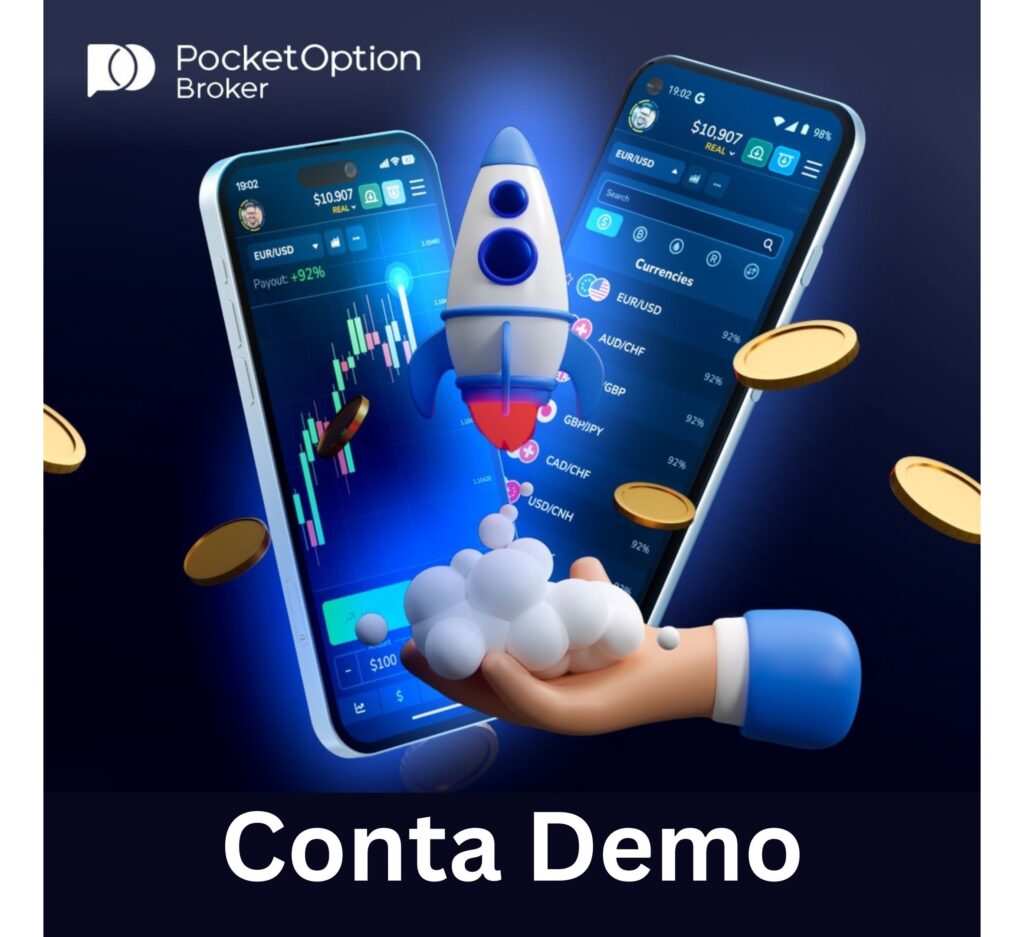 Como usar a conta demo gratuita da Pocket Option no Brasil.