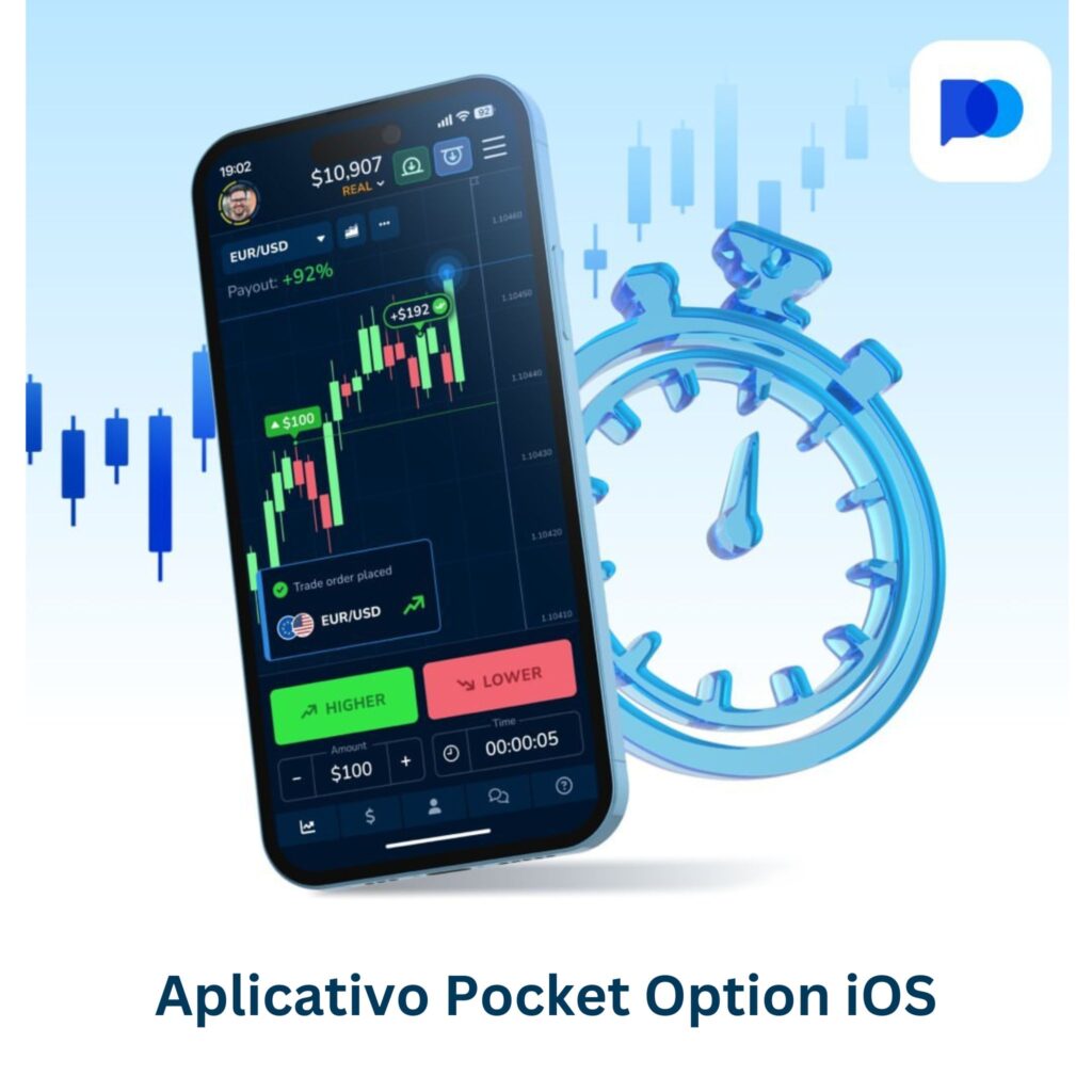 Pocket Option app iOS.