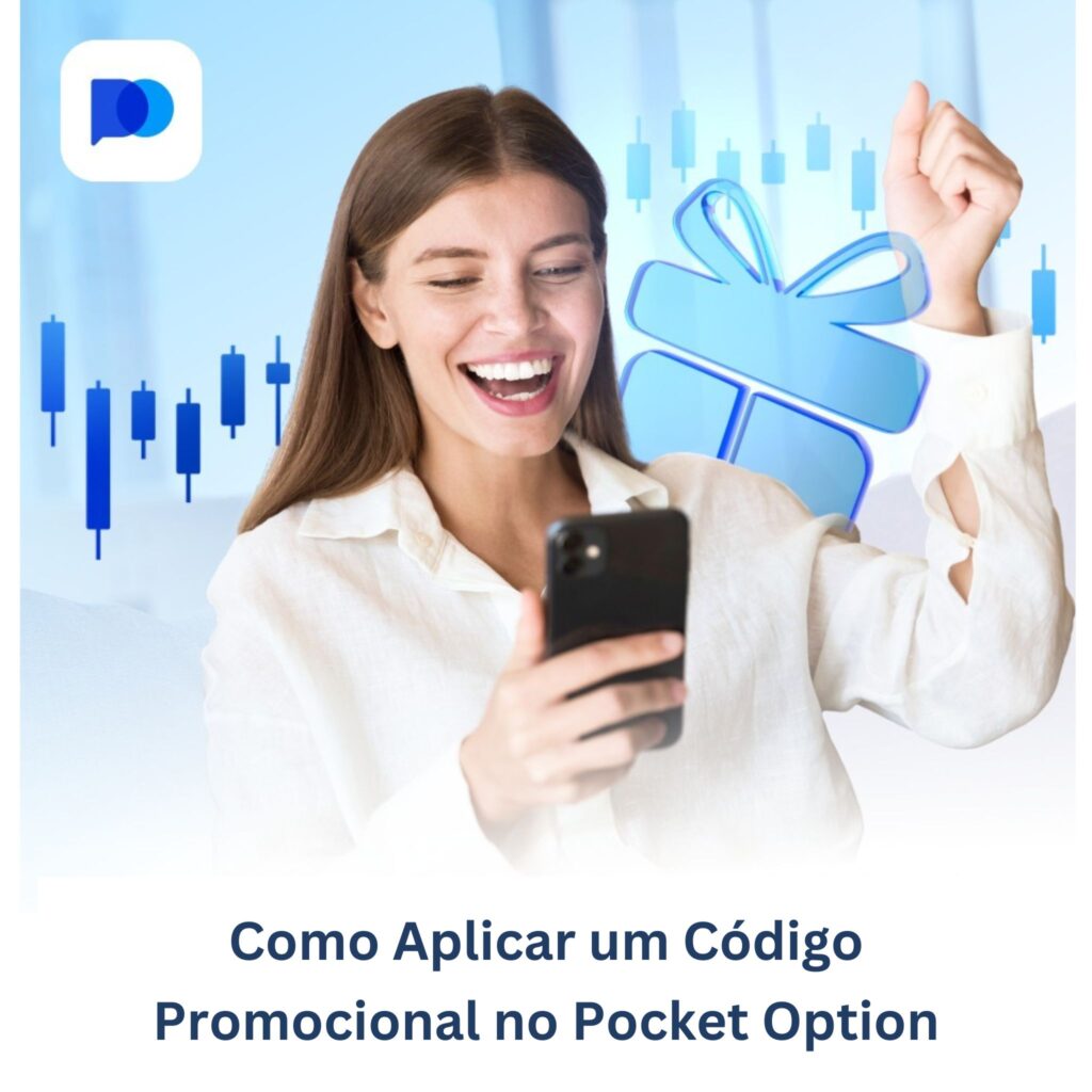 Como aplicar um código promocional no Pocket Option.