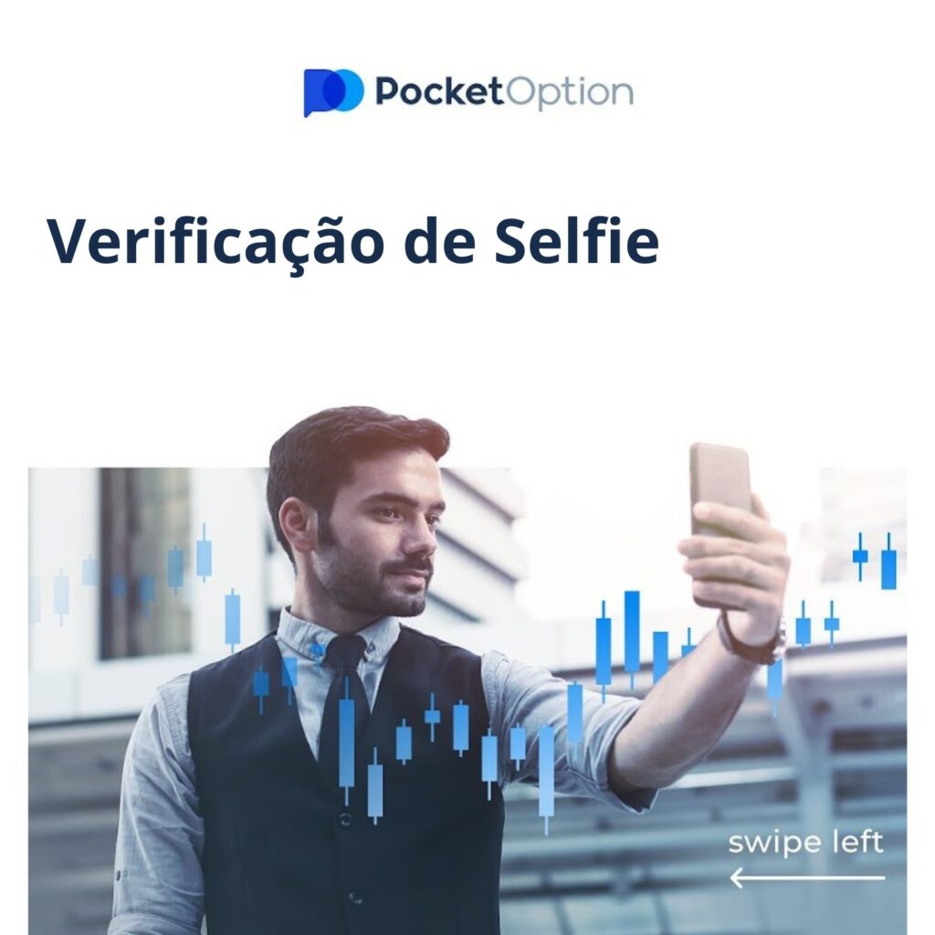 Verificação de selfie do Pocket Option.